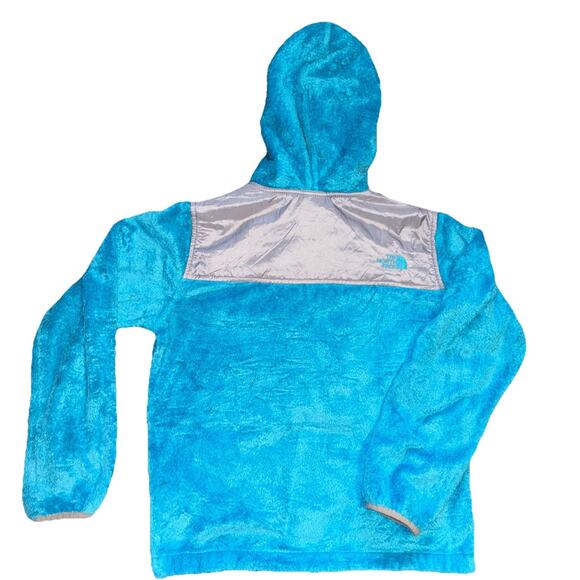 THE NORTH FACE Girls OSO Zip Hooded Turquoise Jacket Sweater-14/16 Youth - Picture 2 of 10